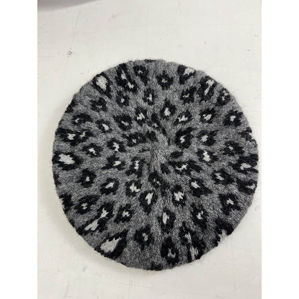 Eugenia Kim Alpaca Knit Hat Leopard Print